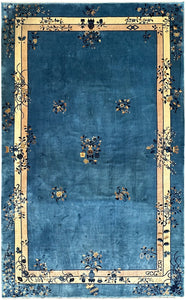 11x18 Vintage Art Deco Chinese Rug High Quality Peking  343cm x 548cm Blue