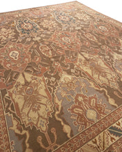 Load image into Gallery viewer,  11x13 Vintage French Art Deco Rug Flat Woven Art Nouveau Rug 346cm x 401cm
