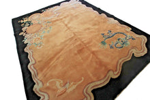 Load image into Gallery viewer, Vintage Art Deco Rug 8x10 Dragon Chinese Wool Carpet 244cmx305cm Pink 
