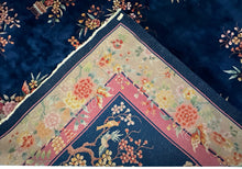 Load image into Gallery viewer, 9x12 Antique Chinese Art Deco Rare Overall Floral 275cm x 351cm  c.1920
