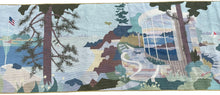 Load image into Gallery viewer, 3x8ft 1967 Phillips Pilot Rock Tapestry Yacht Club Rare Needlepoint 89cm x 249cm
