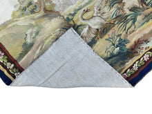 Load image into Gallery viewer, 3x4 Pair of Tapestries Antique French Tapestry  Antique Tapestry Wool &amp; Silk
