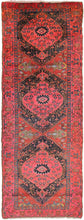 Load image into Gallery viewer, 4x13 Rare Vintage Serrapi Rug Senneh Runner Tribal 135cmx406cm Geometric Pink
