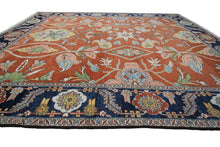 Load image into Gallery viewer, 10x12 Rare Vintage Rug Herriz Serapi Rug Bold Art Nouveau Effect Rug 305cmx373cm
