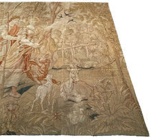 Load image into Gallery viewer, 7x12 Rare Antique French Wool &amp; Silk Needlepoint Tapestry Large  1920 224x 356cm
