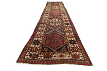 Load image into Gallery viewer, Rare Antique Rug Caucasian Kazak Fine Runner 112cm x 366cm Boho Rug 4X12 C.1880 
