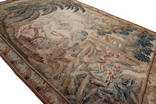 Load image into Gallery viewer, 8x12 Rare 18th Century Tapestry Handwoven Wool &amp; Silk Flemish Tapestry 226x359cm
