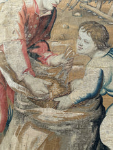 Load image into Gallery viewer,  7x11 Antique French Tapestry Verdure Wool &amp; Silk 213cm x 323cm 18th Century
