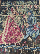 Load image into Gallery viewer, 5x9 Antique French Tapestry Verdure Noblemen Royalty Verdure 158cm x 272cm 1920
