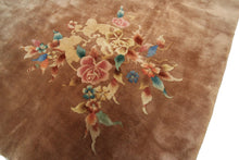 Load image into Gallery viewer, 9x12 Rare Antique Art Deco Rug Antique Chinese Rug Art Nouveau  265 x 351cm 1920
