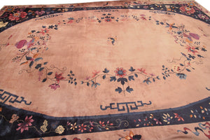 13x21 Antique Art Deco Rug Art Nouveau Rare Walter Nichols Beige  388x640cm