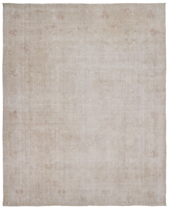 10'x13' Rare Antique Tabrizz Rug Pink Ivory Rare White Handmade Area Rug  