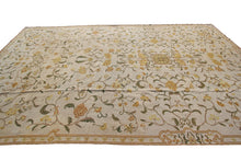 Load image into Gallery viewer, Vintage Flatwoven European Needlepoint Geometric Overall Wear &amp; Tear 9x16
