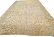 Load image into Gallery viewer, 12x15 Auhtentic Antique Turkish Oushak Geometric  muted  366 x 442cm c.1880
