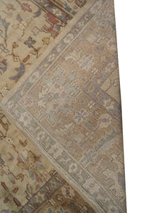  8x11 Antique Oushak Handmade Carpet Oushak Wool Rug 249cm x 295cm