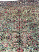 Load image into Gallery viewer, 9x12 Antique Floral Overall Rug Fine Rug 1900 Green Rare 262cm x 348cm
