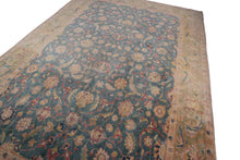 Load image into Gallery viewer,  10x13 Rare Antique Rug Oushak Rug Fine Blue Oriental Carpet 305cm x 401cm
