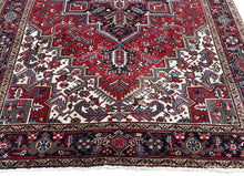 Load image into Gallery viewer, Antique Herriz Rug 8x11 Handmade 9x12 Carpet Red Rug 244cmx351cm c. 1940

