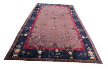 Load image into Gallery viewer, Rare Antique Art Deco Rug Chinese Rug Walter Nichols 10x14 Bird 305x437cm c.1920
