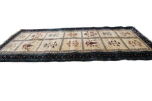 Load image into Gallery viewer, 3x10 Gorgeous Art Deco Runner Boho Runner Quality Handmade Area Rug Ivory Runner
