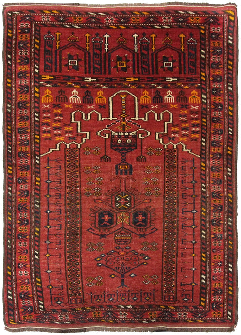 1950 Handmade Traditional Rug 2x3 Vintage Boho Rug Handmade Rug