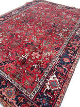 Load image into Gallery viewer, Antique Herriz Serrapi Rug High Quality Carpet 8x11 Red 252cmx346cm Circa 1930
