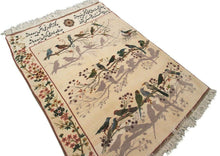 Load image into Gallery viewer, 3x4 Fine Vintage Rug Rare  Silk Foundation Beige rug Handmade Rug
