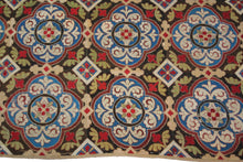 Load image into Gallery viewer, Antique English Needlepoint overall Geometric Rug Tapestry 7x10 214x305cm  1890 
