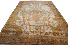 Load image into Gallery viewer, Rare Antique Silk Seraapi Rug Fine Ivory 4x5 4x6 Herriz Rug 100% Silk Tapestry
