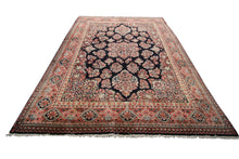 Load image into Gallery viewer, Antique Rug Exquisite Mohajjeran Handmade Rug Navy 1920 Authentic 9x12
