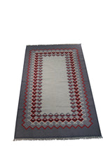 Load image into Gallery viewer, Vintage European Rug Hand Woven Geometric Tapestry 6x9 183cm x 275cm
