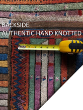 Load image into Gallery viewer, 2x2 Rare Fine Antique Yastic Collector  Turkish Hereke Rug Multi Striped C.1900
