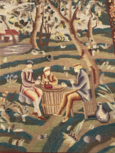 Load image into Gallery viewer, 3x5ft Antique English Tapestry Needlepoint 1920  Verdure Tapestry 99x148cm
