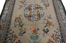 Load image into Gallery viewer, 9x12 Rare  Antique Peking Chinese Art Deco Rug Camel Hair Qing Dynasty 1900
