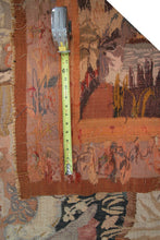Load image into Gallery viewer, 7X8 Rare Antique French Tapestry Human Tapestry  Animals 203cm x 244cm c.1910
