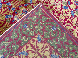13x16  Vintage Large Art Deco Rug Art Nouveau Rug European Arts & Crafts Rug 