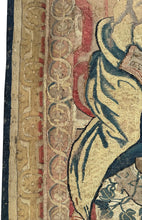 Load image into Gallery viewer, 3x4 Antique Flemish Tapestry Wool &amp; Silk Musical Art Nouveau  17th century 
