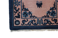 Load image into Gallery viewer, 2x3 Antique Peking Rug Chinese Art Deco Rug Pink Purple Handmade Chinese Rug 2x3
