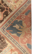 Load image into Gallery viewer, Vintage Art Nouveau Turkish Oushak Rug 9x12 Rare Arts &amp; Crafts Rug 259cm x 356cm
