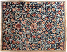Load image into Gallery viewer, Vintage European Arts &amp; Crafts Rug Donegal Design Blue 300cmx359cm 10x12 C.1950
