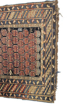 Load image into Gallery viewer, 4X6 Authentic Antique Caucasian Shirvan Rug Kuba Blue 117cmX173cm c.1880

