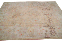 Load image into Gallery viewer, 6x9 Handmade Antique Vegetable Dye Beige Oushak Authentic Cotton Agra Rug 1920  
