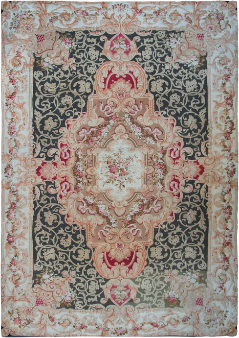 16X23 Antique French Aubusson Rug Oversized 480cmX696cm Napoleon III C.1860