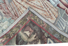 Load image into Gallery viewer,  6x7 Arts &amp; Crafts Antique French Tapestry Noblemen 1890 Wool &amp; Silk 183cmx206cm

