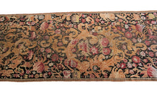 Load image into Gallery viewer, 4x19 Antique Runner Caucasian Karabagh Runner Rug Rare Wool Handmade Black 1870
