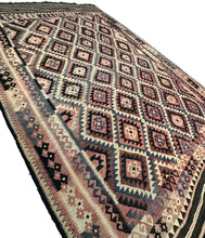 Load image into Gallery viewer, Antique Tribal Kelim Flatwoven Kelim Geometric Rug 10x16 310cm x 472cm C.1920
