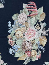 Load image into Gallery viewer, 6x9 Antique French Needlepoint Tapestry Victorian  Rug  Blue 181cmx265cm c.1930
