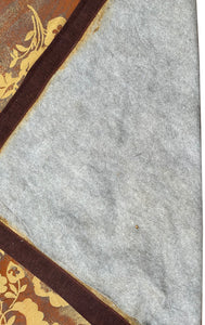 8X13 Vintage Art Nouveau Tapestry Fabric Abstract Rug  "Einstein Moomjy"  C.1955