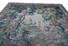 Load image into Gallery viewer,  10x13 Early 18th century Flemish antique tapestry Verdure Wool &amp; Silk 297x384cm

