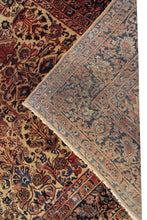 Load image into Gallery viewer, Estate Antique Rug Mohajeran Rug Rare 9X12 Wool Gold 274cmx365cm C.1890   9&#39;x12&#39;
